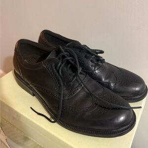 Rockport Black Leather Men's Oxfords